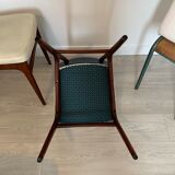 Wooden and skai chairs