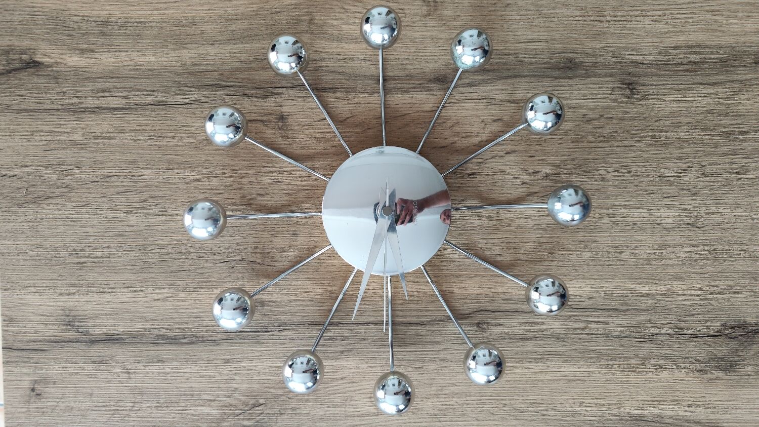 Horloge karlsson spider chrome