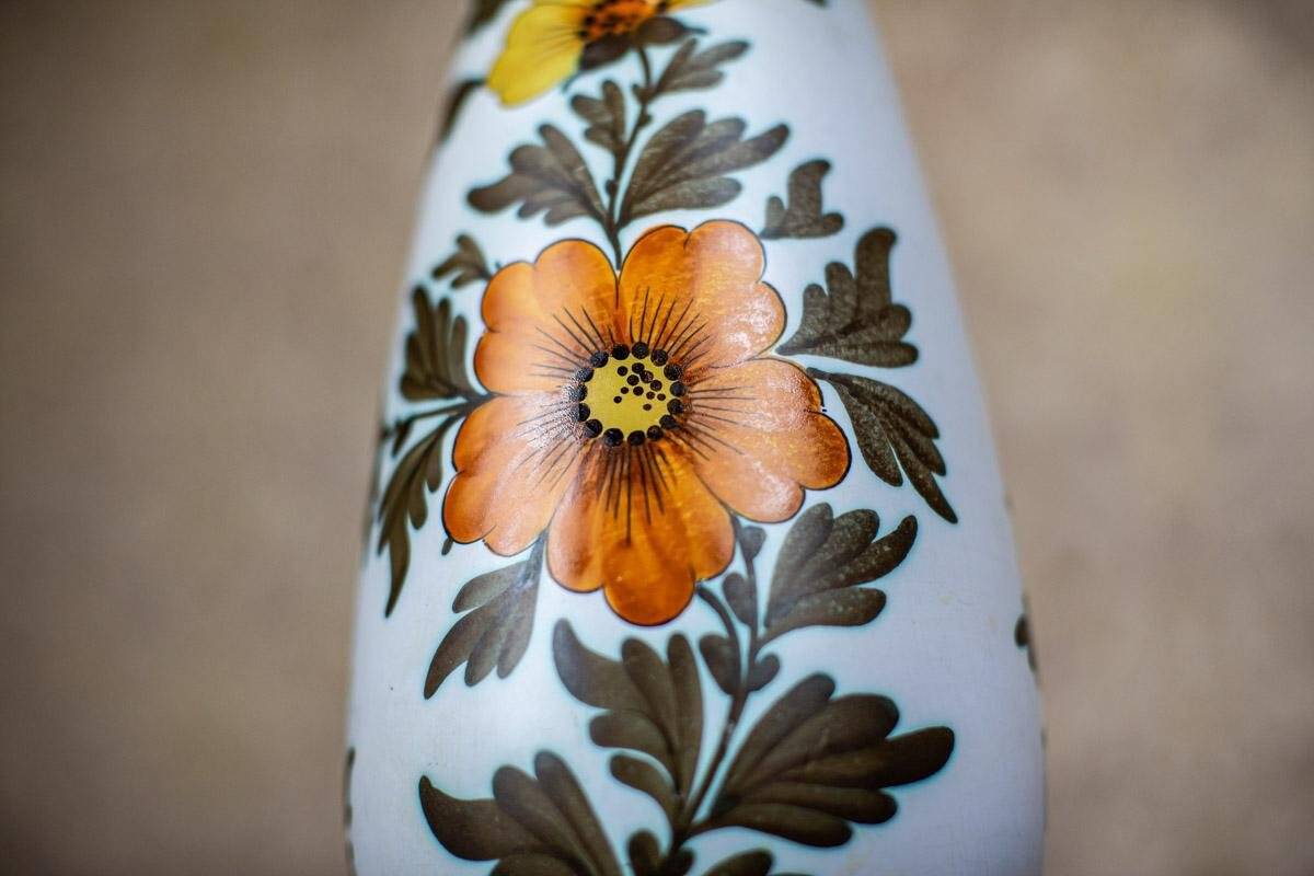 Ceramic Vase in Floral Motifs, 1950s