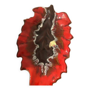 Grand plat Vallauris - rouge