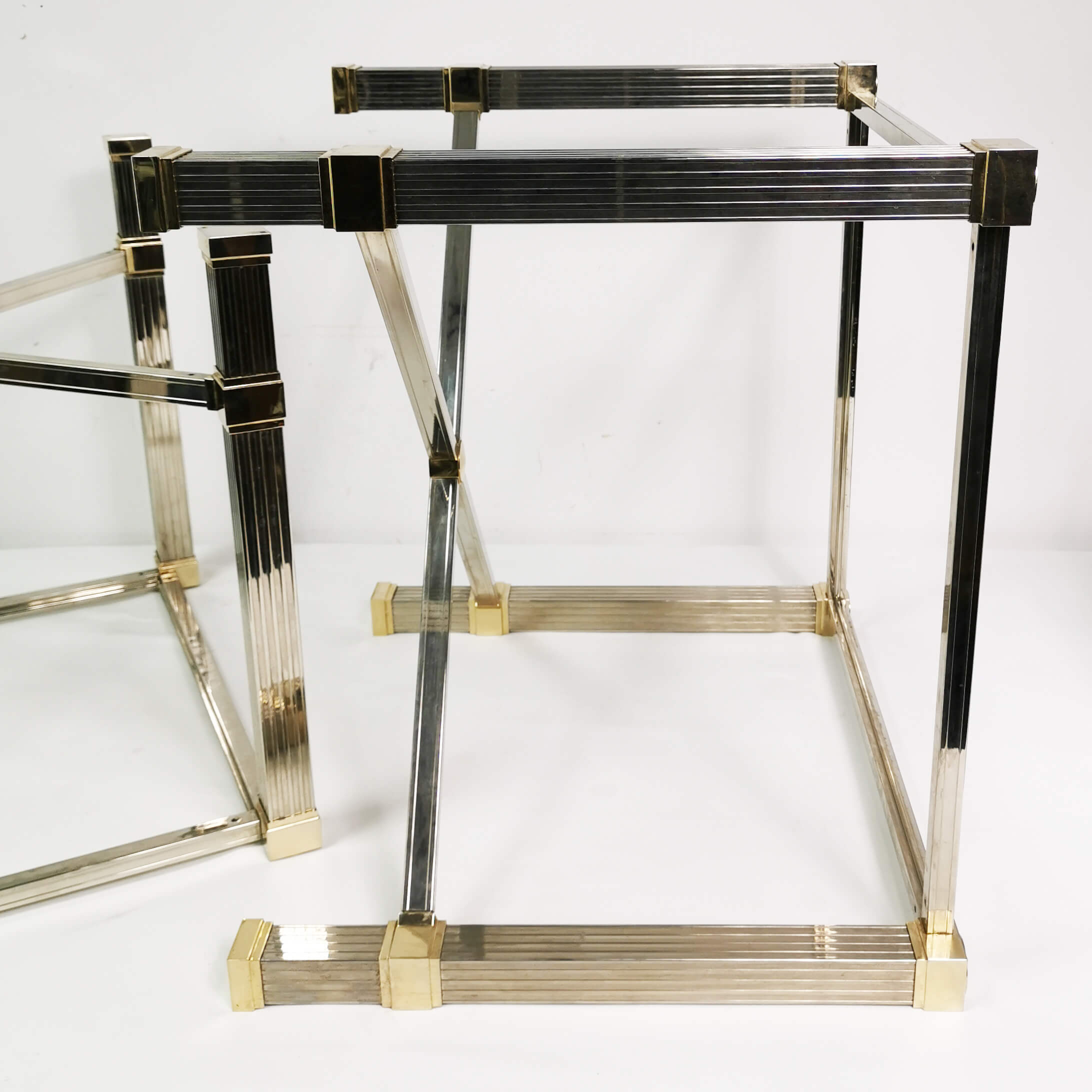 Hollywood Regency coffee tables, Pierre Vandel Paris, France, 1980s