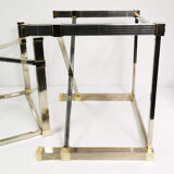 Hollywood Regency coffee tables, Pierre Vandel Paris, France, 1980s