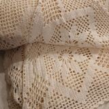2 antique crocheted bedspreads