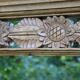 Large carved wooden mirror