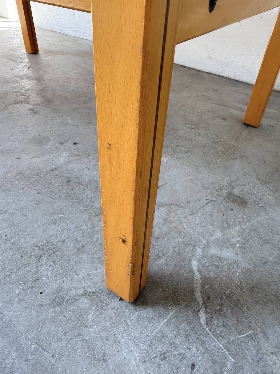 Oval coffee table beech 1980 Aalto Ikea