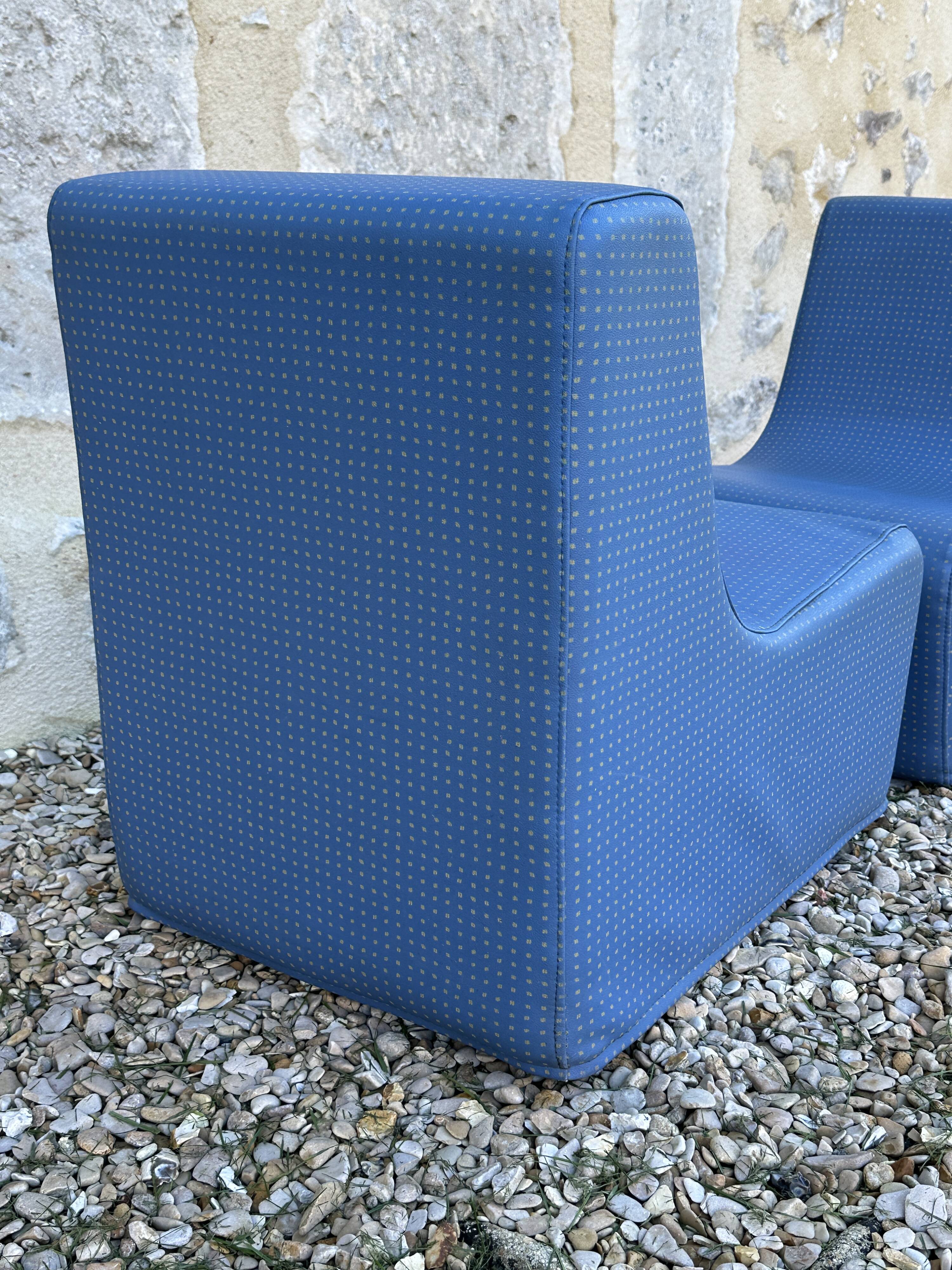 Pair of vintage children's armchairs from the 70s and 80s