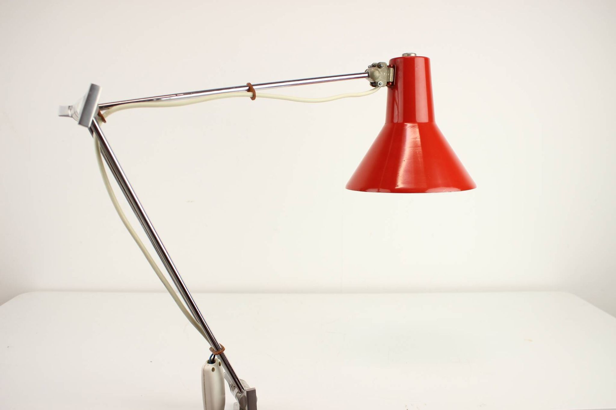 VAS FEMIPARI Adjustable Table Lamp, 1960's, Poland
