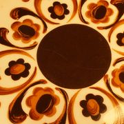 Lot of 10 vintage flat plates from the GIEN factory