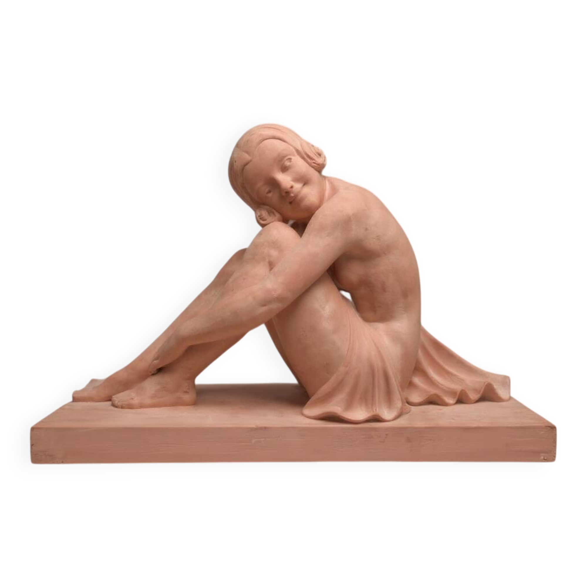 Large Art Deco Terracotta Statue – Armand Godard –