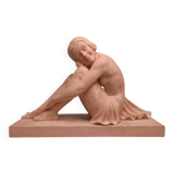 Large Art Deco Terracotta Statue – Armand Godard –