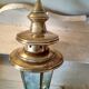 Moroccan lantern wall lamp in brass, glass and colored stained glass windows