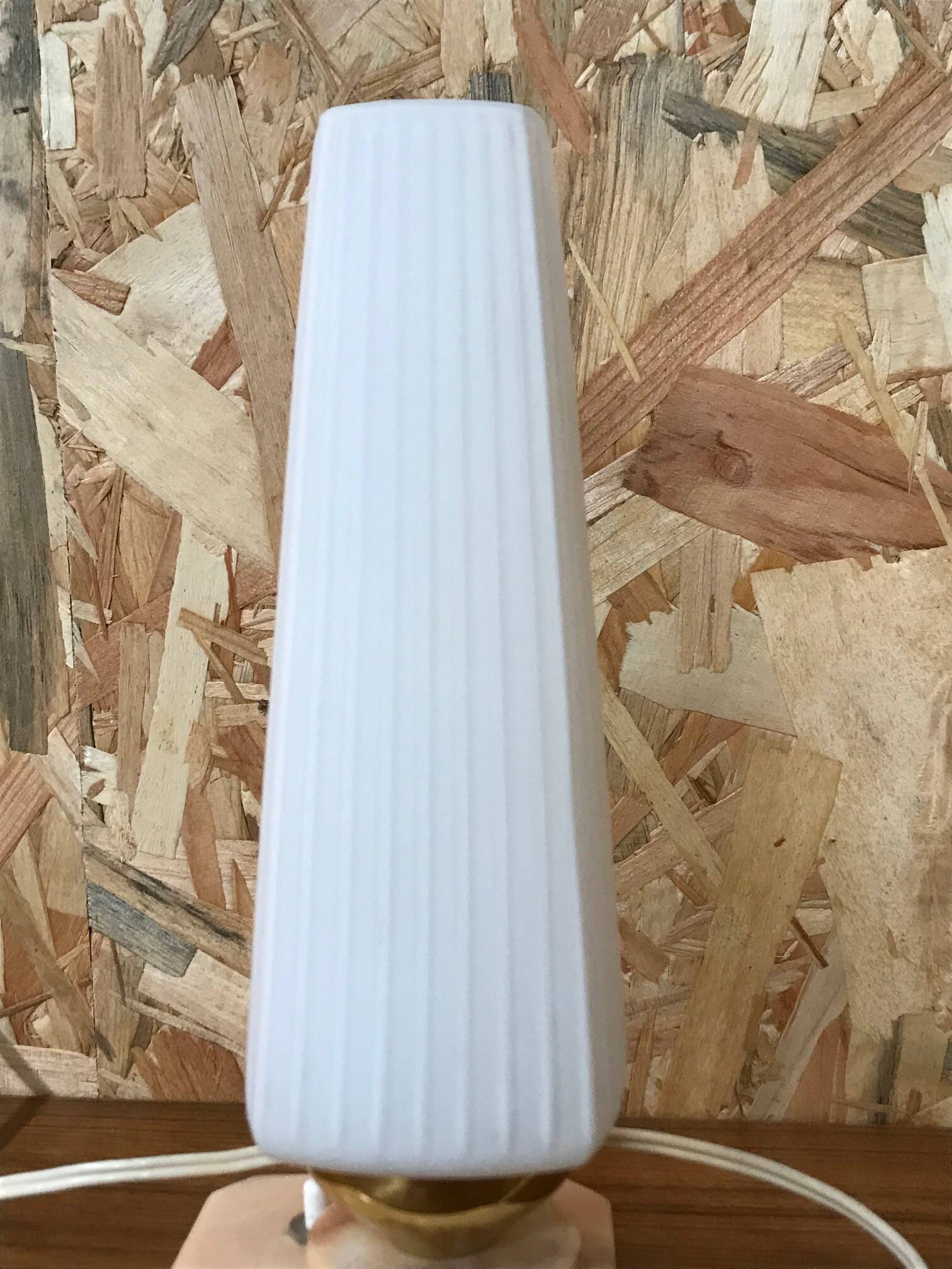 Vintage lamps in opaline and marble from the 1960s.