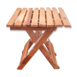 Wooden foldable square stool.