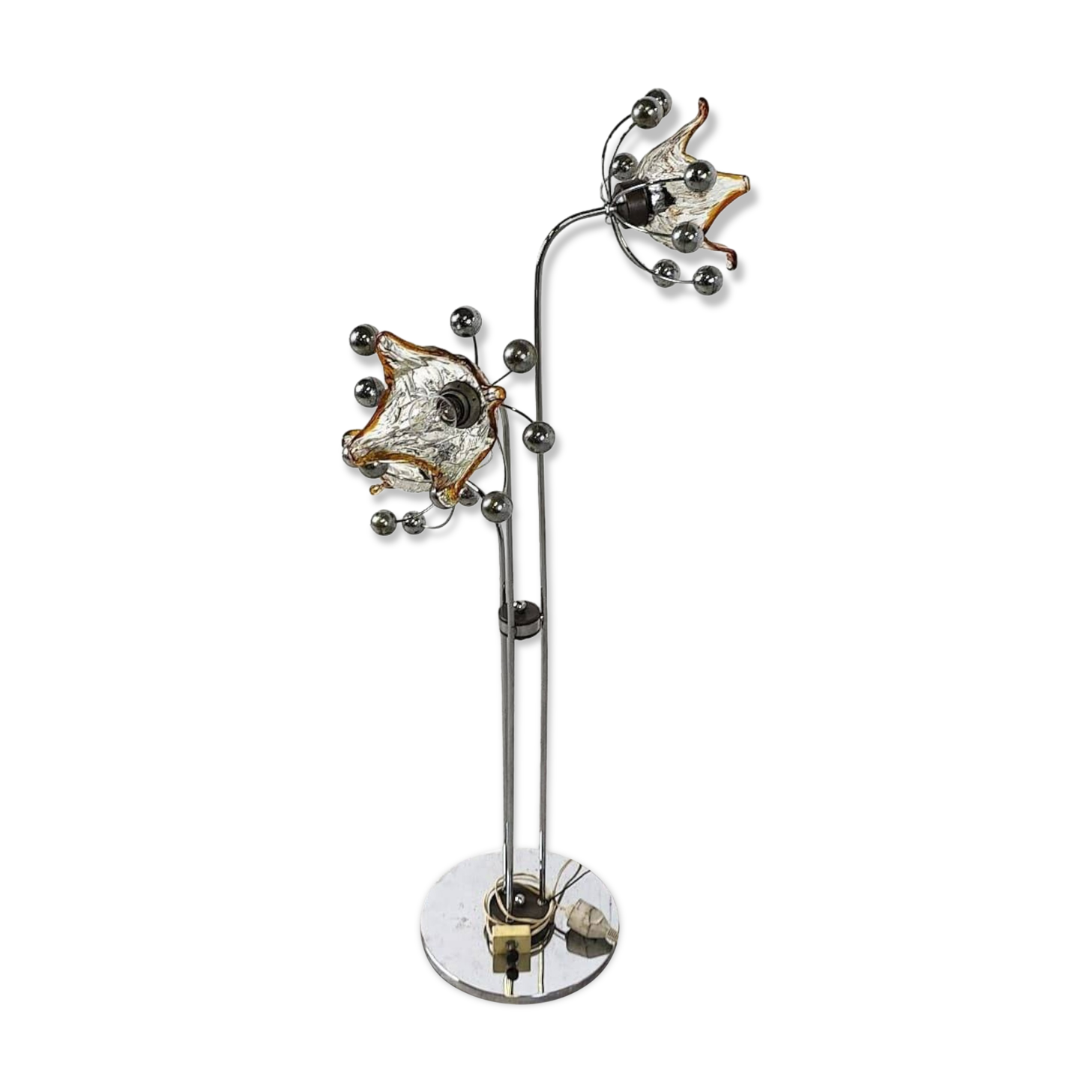 Vintage murano glass floor lamp, 1960s