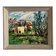 Old oil painting on panel exotic expressionist landscape signed