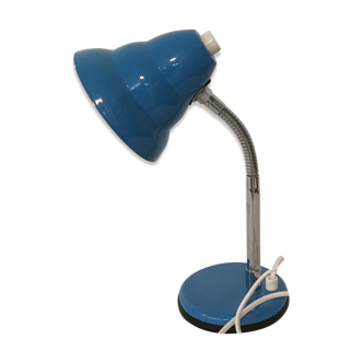 Lampe de bureau flexible bleue