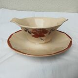 Digoin Sarreguemine gravy boat