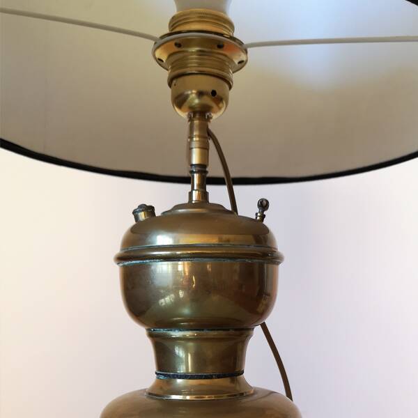 old brass acetylene lamp