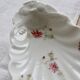 Vintage porcelain shell dish – Polychrome floral decoration