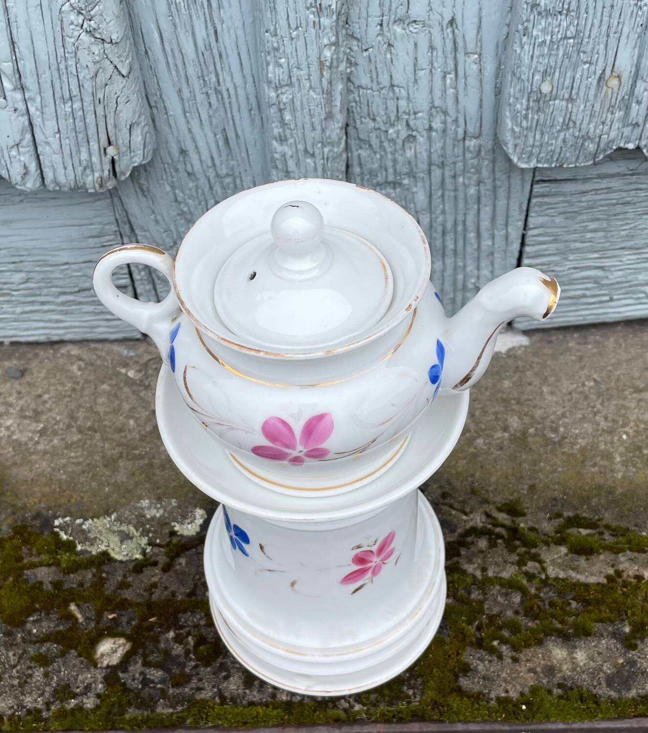Antique porcelain teapot