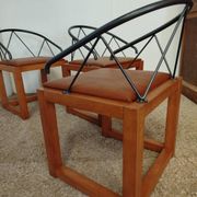 3 Post-Modern armchairs