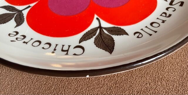 4 plates Gien "harmony" 1970