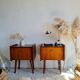 Pair of vintage bedside tables