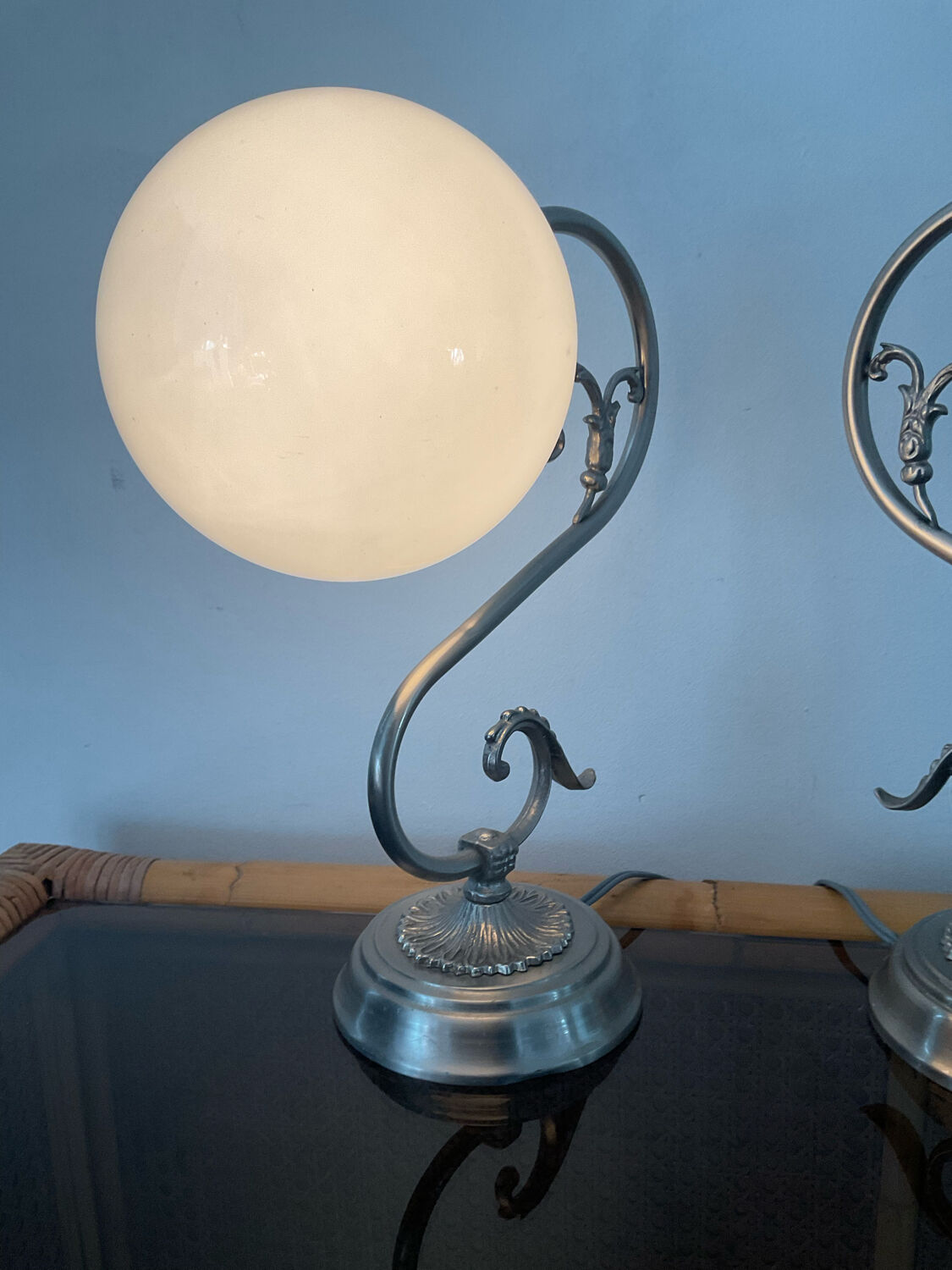Pair of vintage lamps 70s