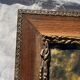 Tableau chasseur et chien ancien
