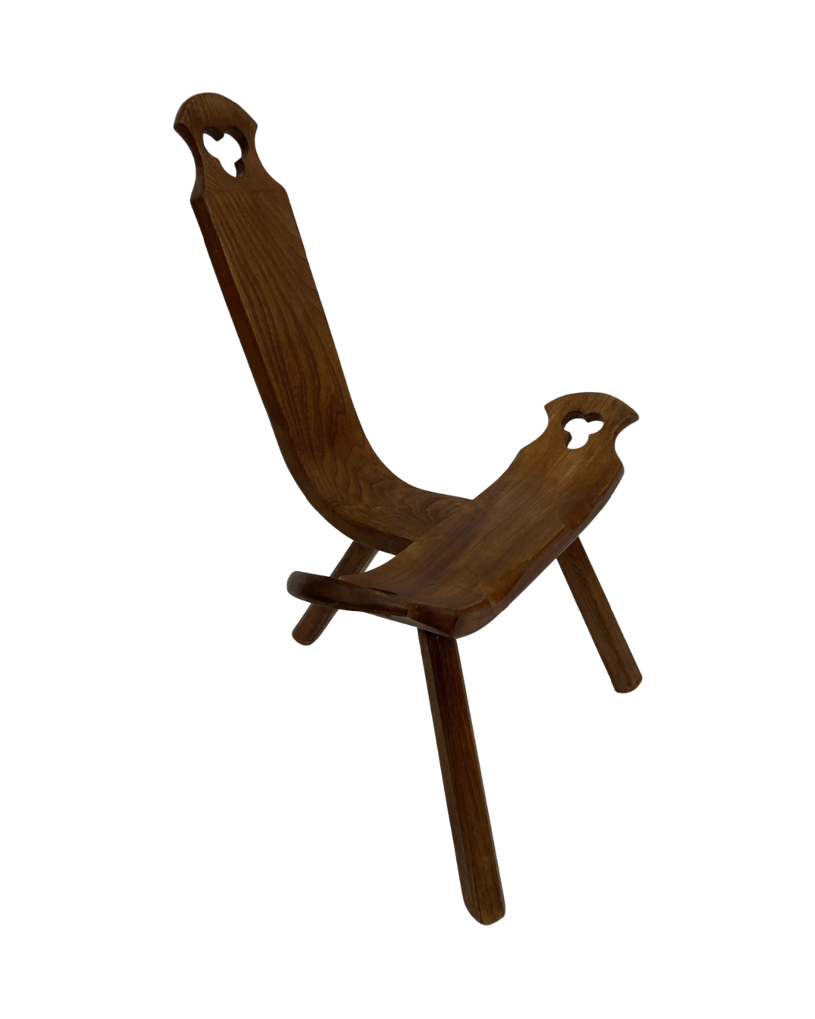 Chaise espagnole vintage brutalist design minimaliste