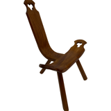 Chaise espagnole vintage brutalist design minimaliste