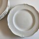Set 10 plates with godrons in English iron earth 1950