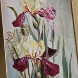 Oil on cardboard The Irises