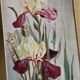 Oil on cardboard The Irises