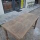 Solid oak farmhouse table fully sandblasted.