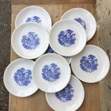 English dessert plates