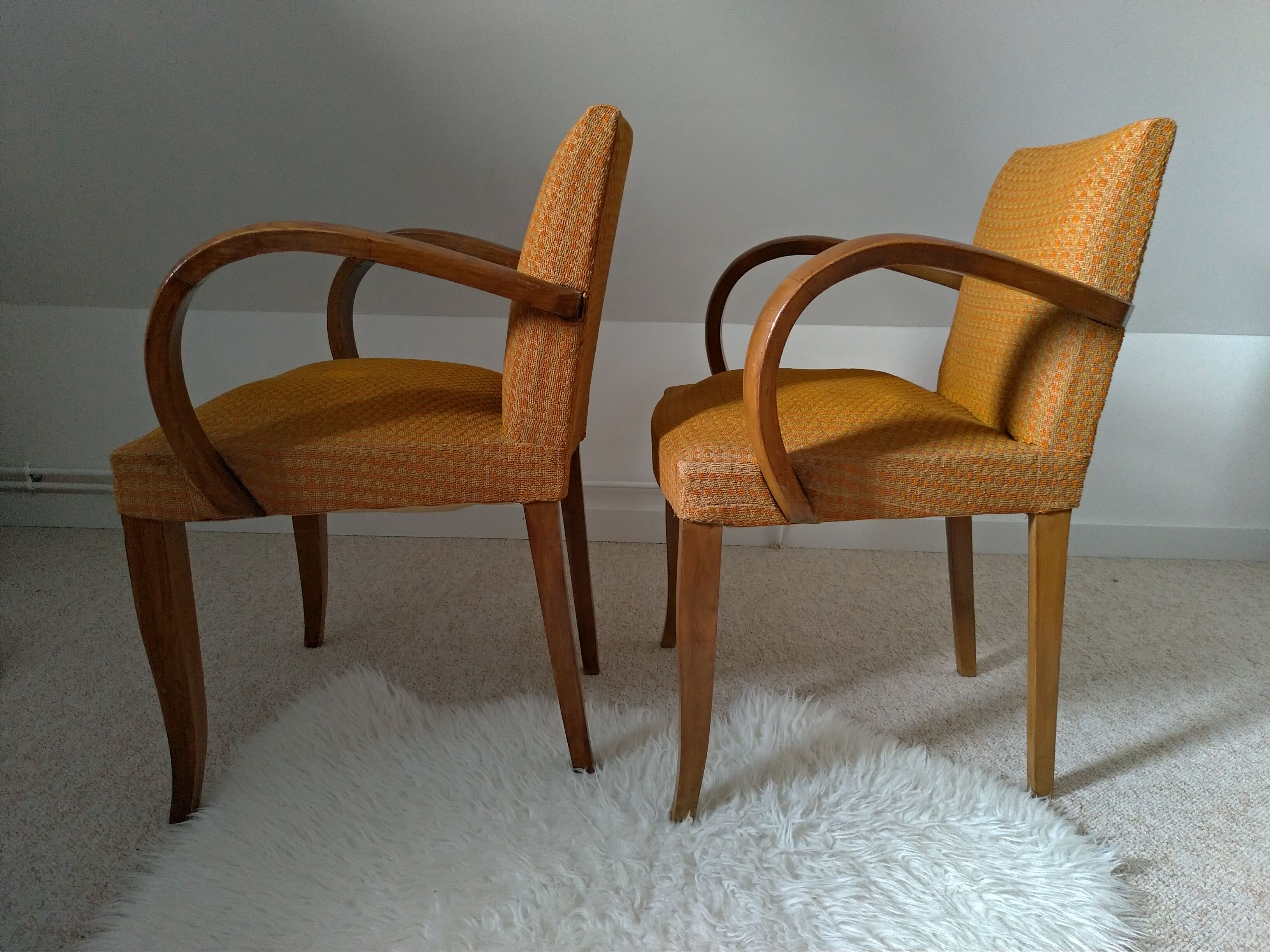 Pair of bridge chairs
