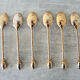 Box of 6 old teaspoons