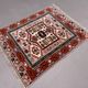 Old Turkish Kazak rug 90x115 cm vintage tribal, square medium 2574