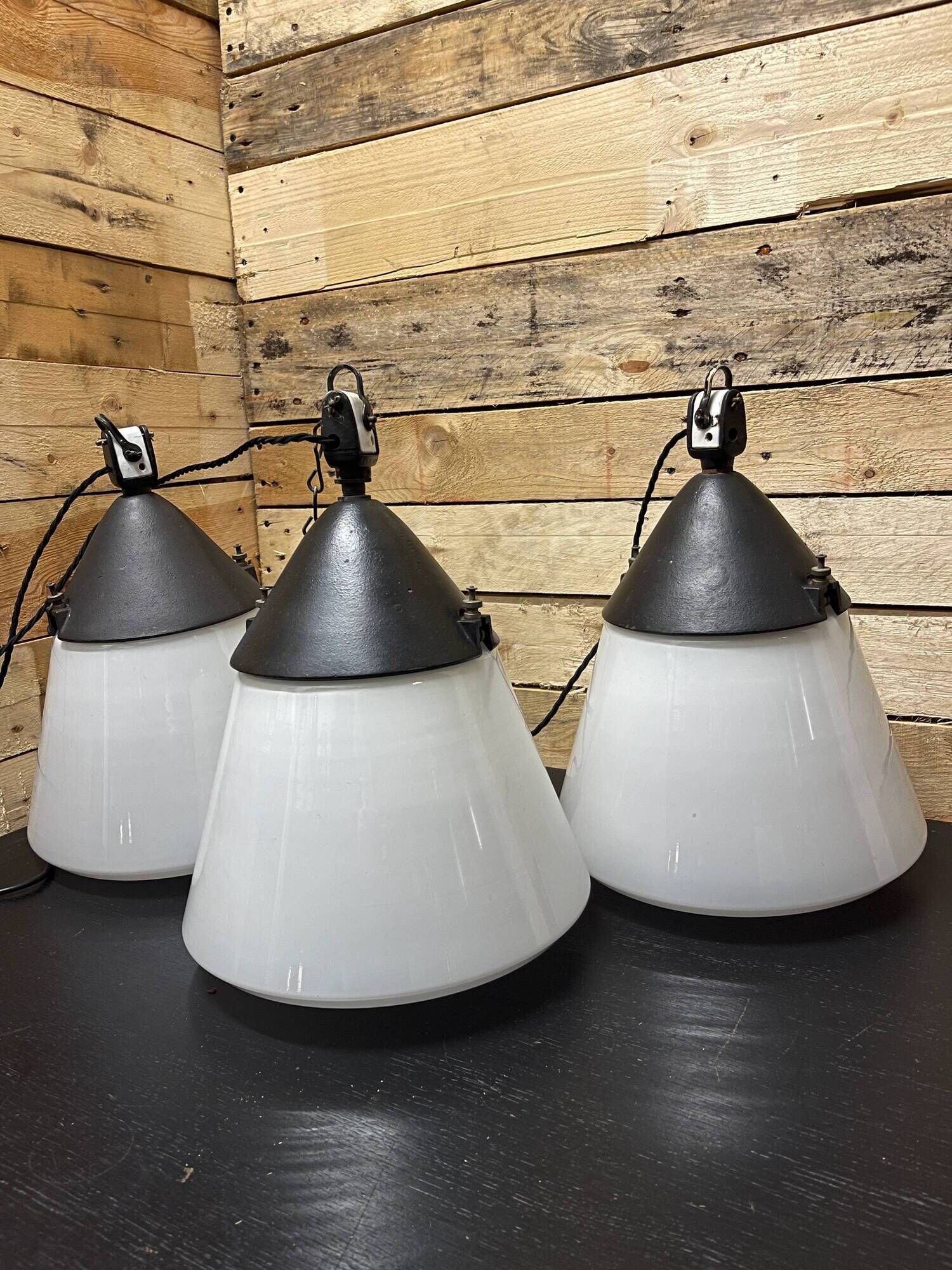 1930s Industrial Pendant Lights By Hin Bredendieck For Kandem
