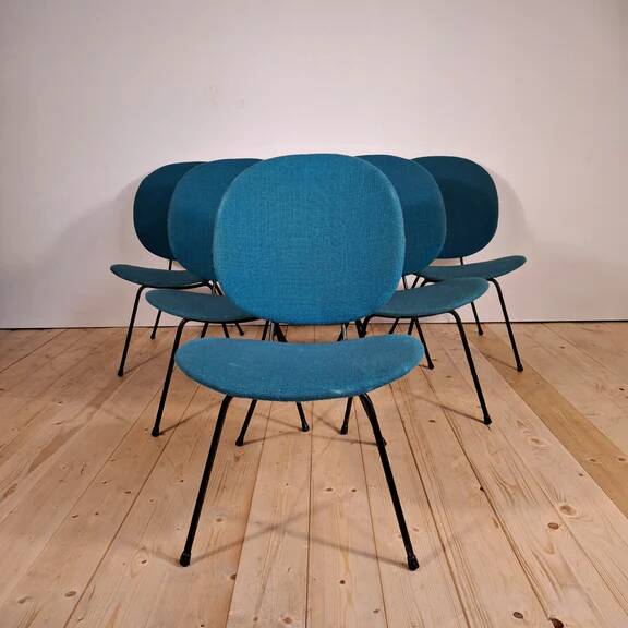 Set of six W.H. Gispen chairs model "Kembo 301" – Dutch mid-century modern design, 1960s