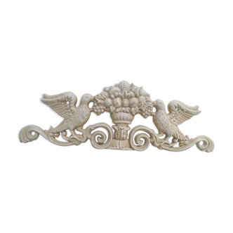 Fronton en fonte motifs oiseaux