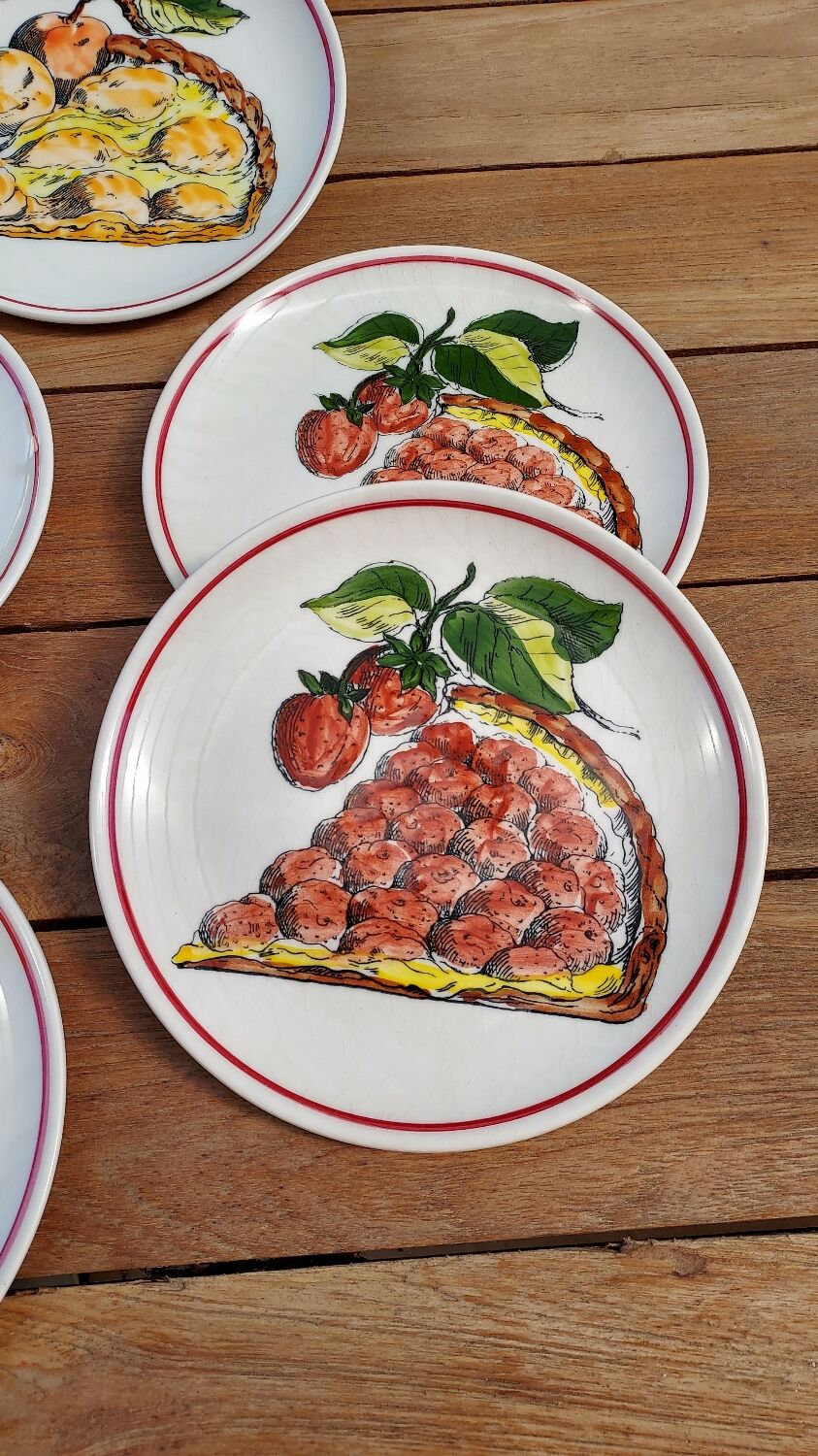Gien dessert plates