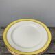 3 assiettes jaunes "Biarritz"