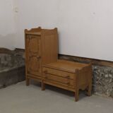 Buffet en chêne 1960 Guillerme et Chambron
