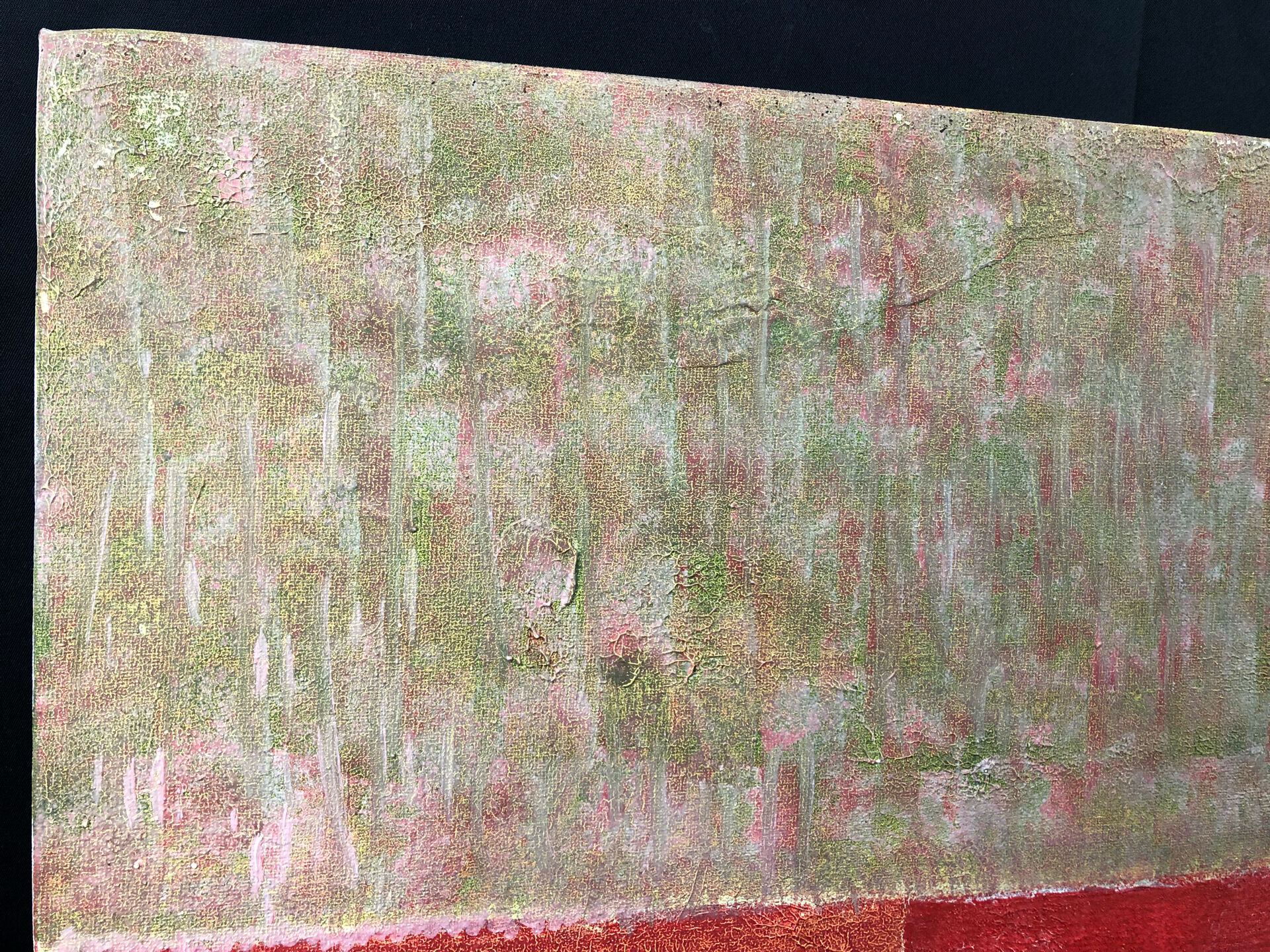 Oil on canvas - Mixed media - abstract composition