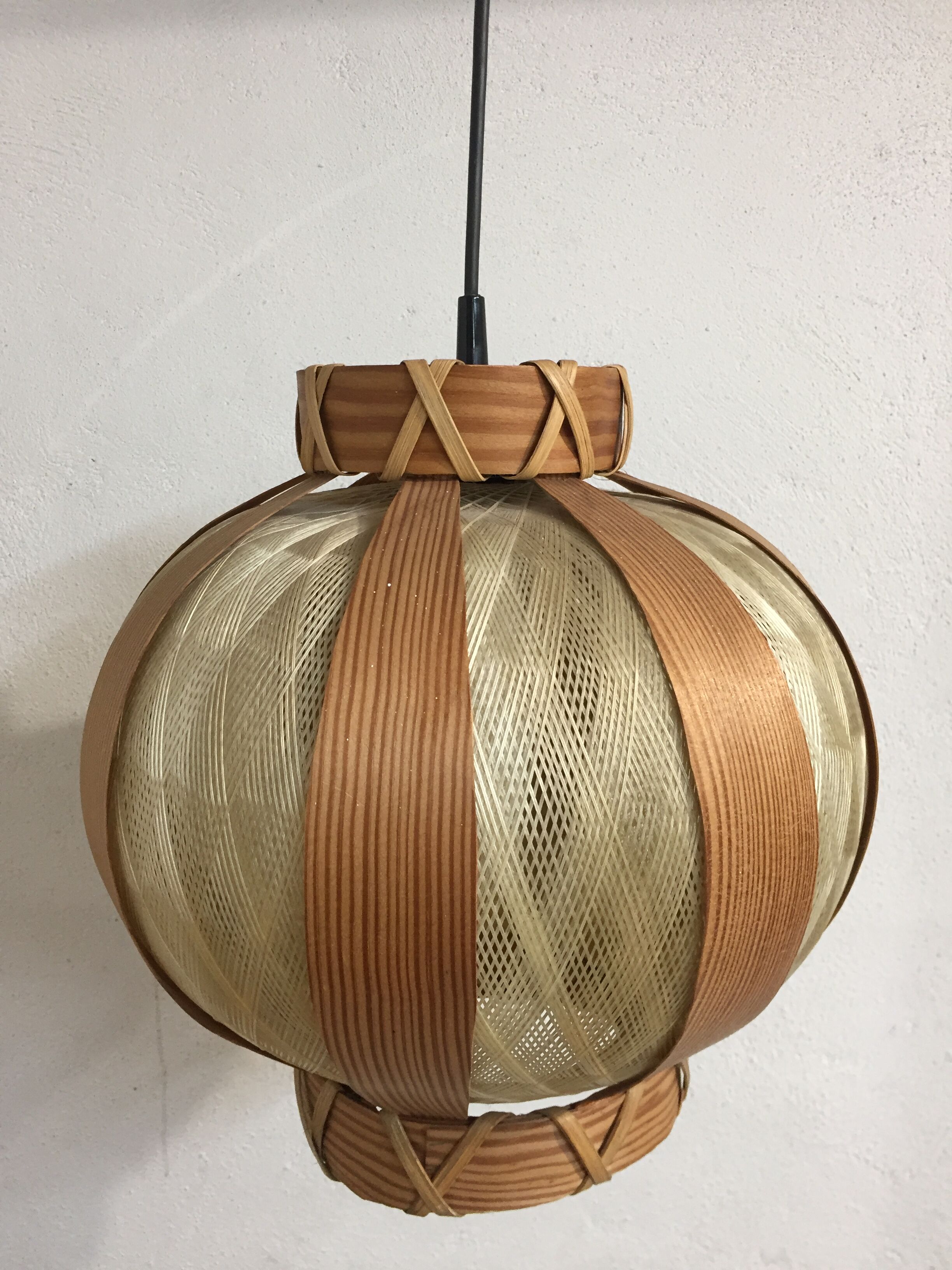 Suspension wood and nylon vintage, 1960