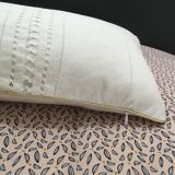 Coussin lin et coton linge ancien