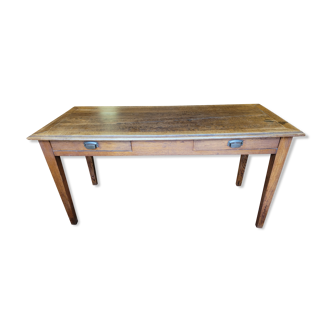 Antique oak farmhouse table