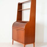 Scandinavian bookcase with writing desk